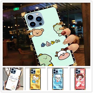 เคสโทรศัพท์มือถือ ทรงสี่เหลี่ยม ลายการ์ตูนคิตตี้น่ารัก แฟชั่น สําหรับ Realme 10 pro plus C35 C33 C30S 4G 5G