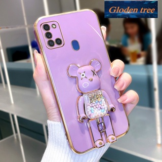 เคสโทรศัพท์มือถือ ซิลิโคนนิ่ม กันกระแทก ลายต้นไม้ Gloden สําหรับ SAMSUNG a21s