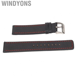 Windyons 22mm Leather  Band Watch Strap Bracelet ForRealme Watch 2/2 Pro/S Pro