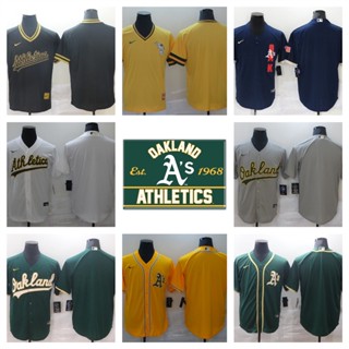 MLB Oakland Athletics เสื้อยืดเบสบอลบุรุษ