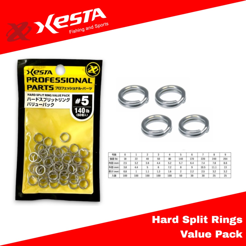Xesta Hard Split Rings Value Pack