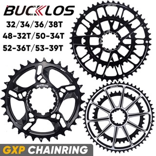  Bucklos ใบจานหน้าจักรยาน อะลูมิเนียม 7075 สําหรับ SRAM 32T 34T 36T 38T 48-32T 50-34T 52-36T 53-39T