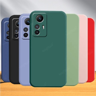 For Xiaomi Redmi Note 12S 12 Pro 12Pro 12TPro Note12Turbo Note12Pro 4G 5G Square Liquid Silicone Phone Case TPU Bumper Soft Back Couple Casing Back Cover