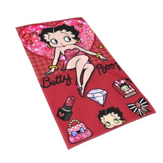 Betty Boop ผ้าขนหนูไมโครไฟเบอร์ ดูดซับน้ําได้ดี ขนาด 27.5*15.7 นิ้ว สําหรับอาบน้ํา ทุกเพศ