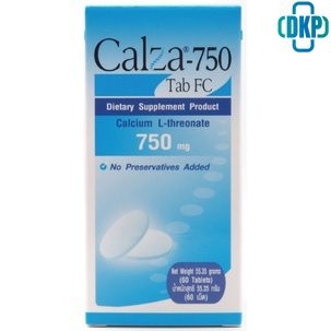 CalZa   แคลซ่า  แคลเซียม แอล- ทรีโอเนต 750 mg.ชนิดเม็ด   60 เม็ด [DKP]