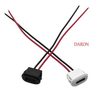 Daron ซ็อกเก็ตเชื่อมต่อ USB-C Type-C ตัวเมีย กันน้ํา 5 ชิ้น