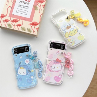 เคสมือถือ แบบฝาพับ ลายสุนัขพุดดิ้งน่ารัก สําหรับ Samsung Galaxy Z Flip4 3 5G Samsung Galaxy Z Flip Cover