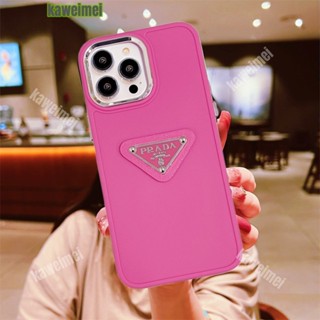 เคสซิลิโคนนิ่ม ลาย Prada 3D สําหรับ iPhone 14 Pro Max 13 Pro 12 11Pro Max X XR Xs Max