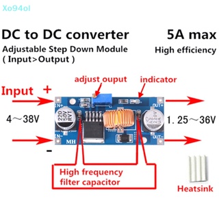 Xo94ol ตัวแปลงแรงดันไฟฟ้า DC-DC step-down 4V-38v เป็น 3.3V 12V 24V 5A
 Th