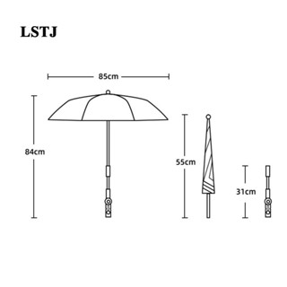 [Lstjj] ร่มกันแดด พร้อมตะขอจับ ป้องกันแดด เหมาะกับชายหาด ฤดูร้อน สําหรับสวนสาธารณะ เดินเขา ที่นั่งเด็ก