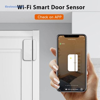 [ElectronicMall01.th] เครื่องตรวจจับประตู หน้าต่าง Tuya APP WiFi รีโมตคอนโทรล เซนเซอร์แจ้งเตือน -au