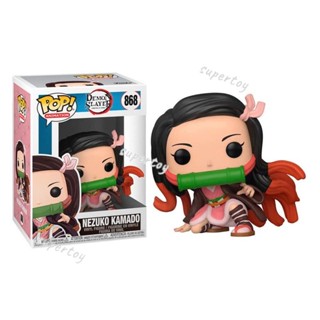 Funko Pop 868 โมเดลฟิกเกอร์ Demon Slayer Nezuko Kamado แฮนด์เมด ของเล่นสําหรับเด็ก