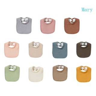 ผ้ากันเปื้อน ผ้าฝ้าย แบบ 6 ชั้น ดูดซับน้ําได้ดี ลาย Mary Muslin สําหรับเด็ก