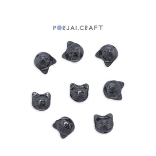 Hematite Cat Bead ลูกปัดเฮมาไทต์แมว 7mm