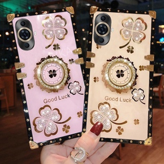 พร้อมส่ง เคสโทรศัพท์มือถือแข็ง ทรงสี่เหลี่ยม ประดับพลอยเทียม กันกระแทก สําหรับ Huawei Nova 11 11i Nova11 Pro Huawei Nova 11i