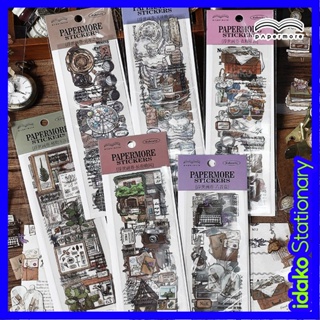 idako Ukiyo Scroll Series PET Crystal Ink Sticker Package Fresh Retro Pocket DIY Material Sticker SS508