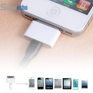 อะแดปเตอร์ชาร์จ Micro USB ตัวเมีย เป็นตัวผู้ สําหรับ Apple Iphone 30 Pin iPhone4 4S 3G 3GS [superecho.th]