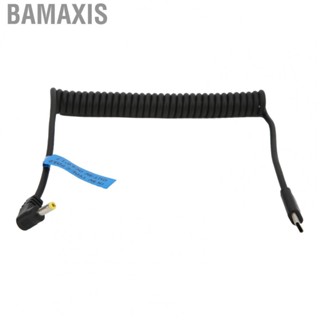 Bamaxis Type‑C To DC 4017 Cable 9V  Avoid Winding Power Supply Spring Plastic + Alloy Premium Batteries Excellent Conductivity for Photography Equipment