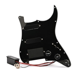 Mai-humbucking ปิ๊กการ์ดเซนเซอร์ ST Pickguard สีดํา สําหรับกีตาร์ SSH