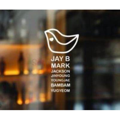 #GOT7 สติ๊กเกอร์ติดรถรายชื่อ