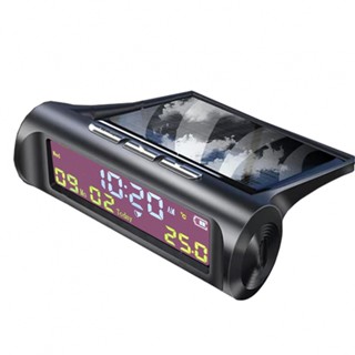 ⚡READYSTOCK⚡AN01 TPMS Look Solar Car Digital Clock with Date In-Car Temperature Display