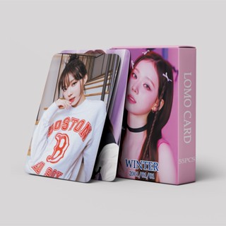 โปสการ์ด อัลบั้มรูปภาพ MY WORLD Lomo Kpop WINTER AESPA 55 ชิ้น ต่อกล่อง