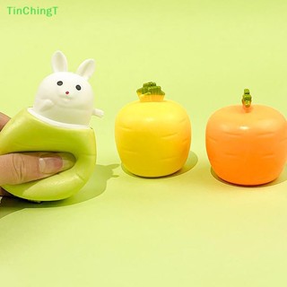 [TinChingT] ของเล่นบีบสกุชชี่ รูปการ์ตูนแครอท กระต่ายน่ารัก สุ่มสี 1 ชิ้น