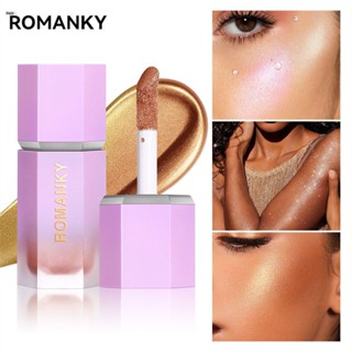 Romanky Shiny Chameleon Liquid High Light Liquid Dazzling Eye Shadow Liquid Makeup nuuo