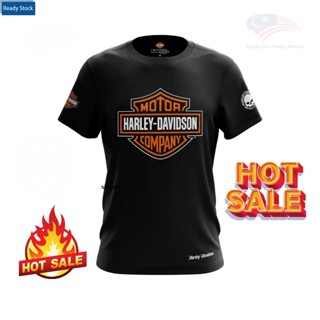 เสื้อยืดแขนสั้น พิมพ์ลาย HARLEY DAVIDSON คุณภาพสูง