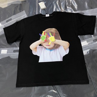 [พร้อมส่ง] เสื้อยืดคอกลม แขนสั้น ผ้าฝ้าย ทรงหลวม สไตล์เกาหลี แฟชั่นฤดูร้อน สําหรับผู้ชาย และผู้หญิง