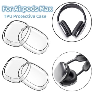 เคสหูฟังไร้สาย TPU ใส แบบนิ่ม กันกระแทก ทนต่อการสึกหรอ สําหรับ AirPods Max