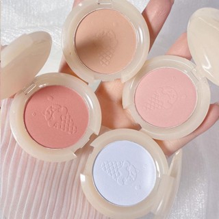 Kakashow บลัชออนปัดแก้ม เนื้อแมตต์ สารพิษ สีโมโนโครม สีขาว สําหรับนักเรียนหญิง