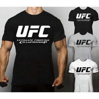 Ufc เสื้อยืด แขนสั้น สไตล์ศิลปะการต่อสู้ เสื้อผ้าผู้ชาย ศิลปะการต่อสู้ ผสม MMA ครึ่งแขน มวย ซานด้า เสื้อผ้าหลวม