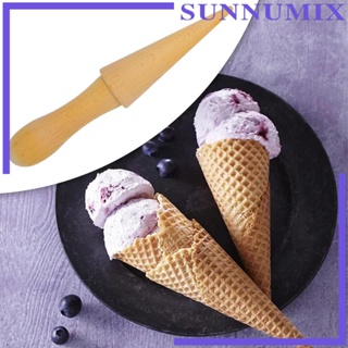 [Sunnimix] เครื่องทําไอศกรีม วาฟเฟิล แบบไม้