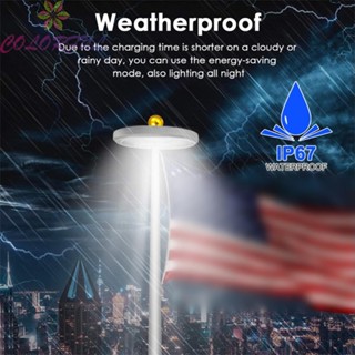 【COLORFUL】Solar Flag Pole Light 26 LED Auto Active Super Bright Green Energy Waterproof