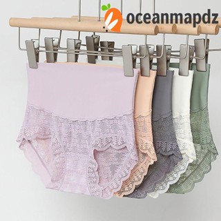 OCEANMAPDZ กางเกงชั้นใน เอวสูง ผ้าลูกไม้ ใส่สบาย สําหรับผู้หญิง