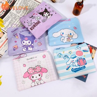 SANRIO กระเป๋าสตางค์ หนัง PU แต่งซิป ลายการ์ตูนน่ารัก แบบเรียบง่าย เหมาะกับนักเรียน สําหรับเด็กนักเรียน