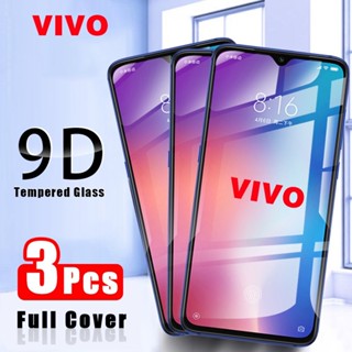 【3 ชิ้น】กระจกนิรภัยกันรอยหน้าจอ 9D สําหรับ vivo Y11 Y12 Y15 Y17 Y19 Y20 Y12S Y12A Y20S Y20i V7 Plus V9 Y91 Y1S Y15S Y15A Y01 Y1S V15 V27 Y36 Y02S Y16 Y35 V25 V20 SYGHM01