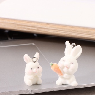 Sweetiy พวงกุญแจ จี้การ์ตูนกระต่าย DIY สําหรับทําเครื่องประดับ สร้อยคอ ต่างหู สร้อยข้อมือ 1 ชิ้น