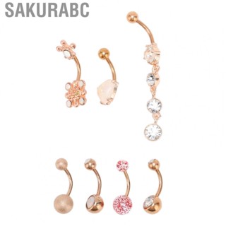 Sakurabc Belly Button Rings Navel Stainless Steel  for Party