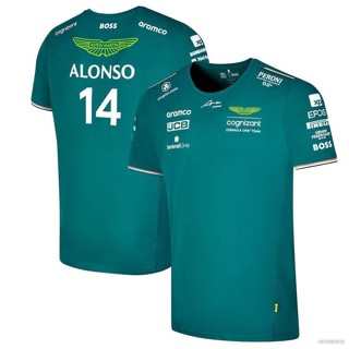 Si เสื้อยืดแขนสั้นลําลอง พิมพ์ลาย F1 Aston Martin Alonso No.14 พลัสไซซ์ สําหรับผู้ชาย ผู้หญิง 2023