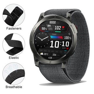 สายนาฬิกาข้อมือไนล่อน สําหรับ Zeblaze Stratos 3 Smartwatch Band ผู้หญิง ผู้ชาย