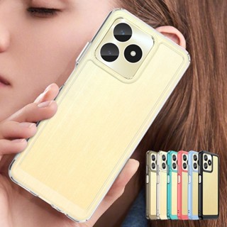 เคสโทรศัพท์มือถือแบบใส กันกระแทก หรูหรา สําหรับ Realme C53 4G C53 C53