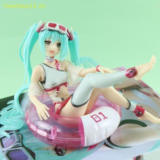 Timehee ฟิกเกอร์อนิเมะ Hatsune Miku Kawaii ชุดว่ายน้ํา สไตล์ญี่ปุ่น สําหรับเด็กผู้หญิง