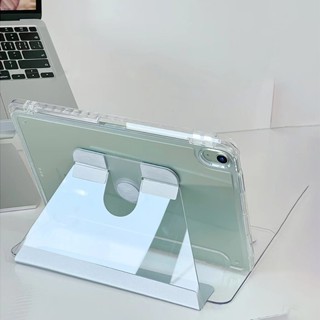 เคสอะคริลิคคริสตัลใส สําหรับ iPad Pro 11 2022 2021 iPad 9.7 2017 2018 6th 5th iPad 7 8 9th 10.2 10th Air 4 5 10.9 Pro 11 M2 1 2022 Air 3 Pro 10.5