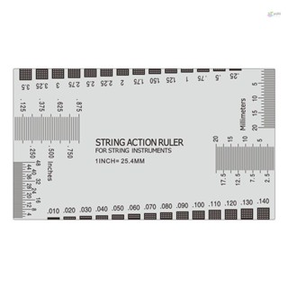 Yohi ไม้บรรทัดวัดสายกีตาร์ สเตนเลส ขนาด 89*51 มม. สําหรับกีตาร์อะคูสติก เบส แมนโดลิน แบนโจ