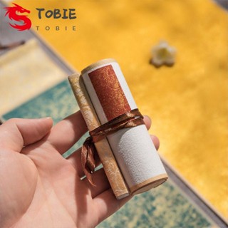 TOBIE ม้วนกระดาษฟางเปล่า สไตล์จีนโบราณ สําหรับแขวนตกแต่งบ้าน ออฟฟิศ DIY