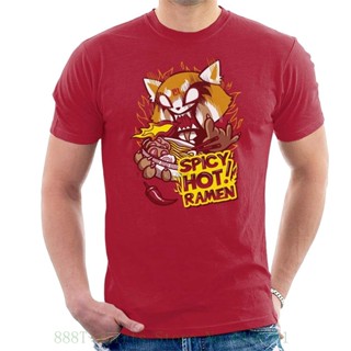 เสื้อยืดแขนสั้น พิมพ์ลายการ์ตูน Aggretsuko Spicy Comfort Food สําหรับผู้ชาย XS-4XL-5XL-6XL