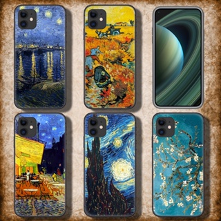 เคสโทรศัพท์ TPU แบบนิ่ม ลาย C274 Van Gogh Starry Night Tardis สําหรับ iPhone SE 2020 12 Mini 13 Pro Max