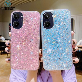 เคสโทรศัพท์ซิลิโคน TPU แบบนิ่ม ลายกลิตเตอร์ ประดับเลื่อม หรูหรา สําหรับ Realme 10 9i 8i 8 7 5 5i Pro 4G 5G